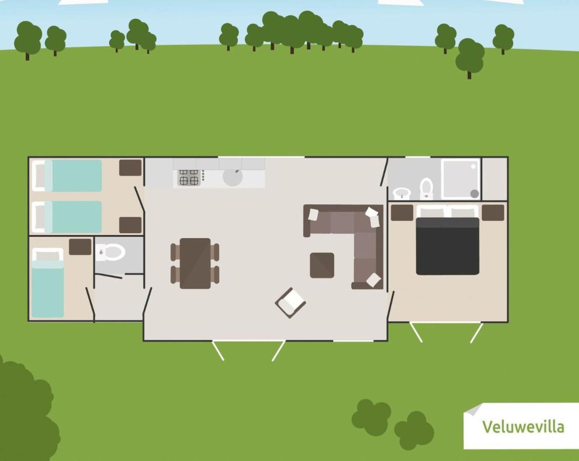 6-Persoons Veluwe Villa Voorthuizen Kültér fotó